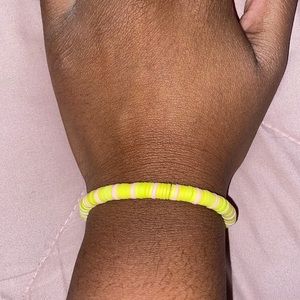 light yellow and light pink bracelet